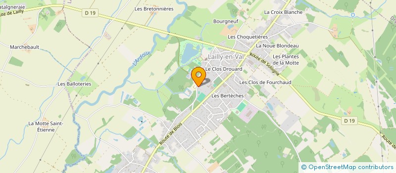 localisation de l'entreprise FRANCOFONE MUSIC à LAILLY-EN-VAL