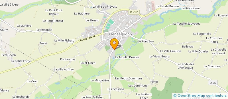 localisation de l'entreprise FRANCOIS ABATTAGE BOIS  PLENEE-JUGON