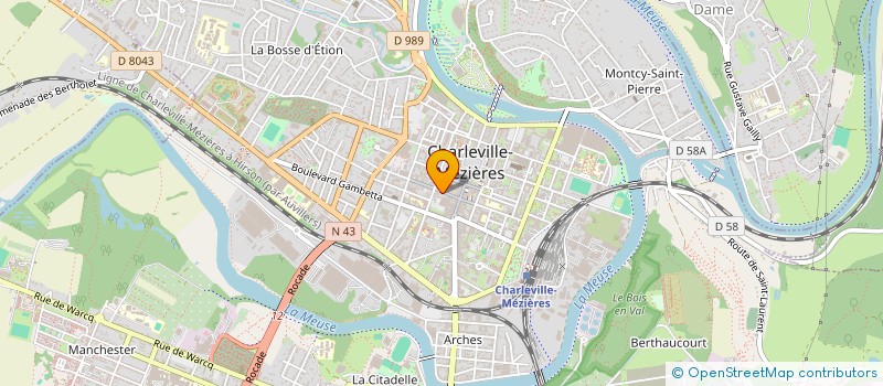 localisation de l'entreprise FRANCOIS AGNES ET DANIEL à CHARLEVILLE-MEZIERES