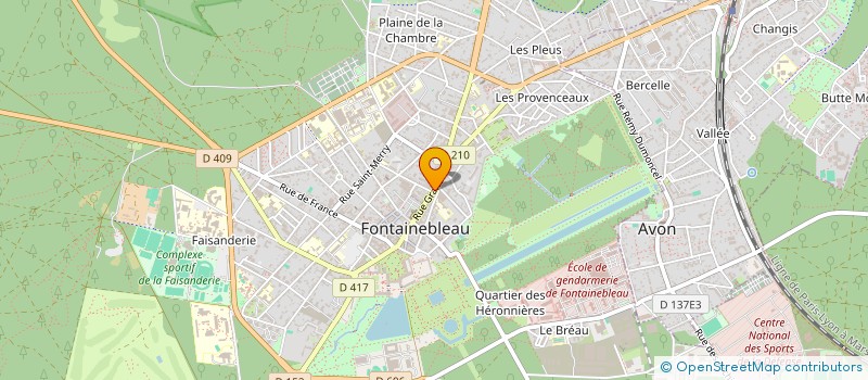 localisation de l'entreprise FRANCOIS AUCHERE ET FILS à FONTAINEBLEAU