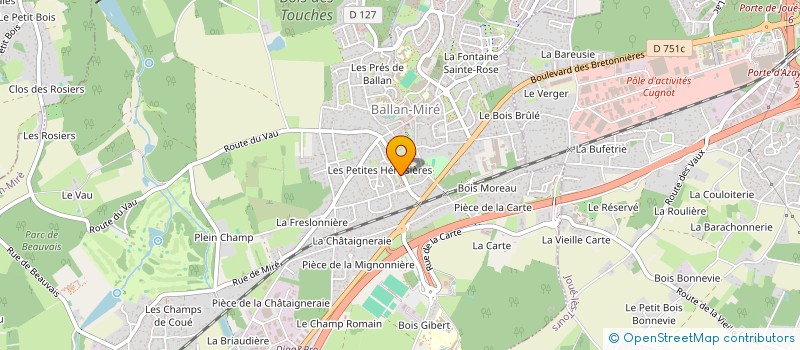 localisation de l'entreprise FRANCOIS AUDITION à BALLAN-MIRE