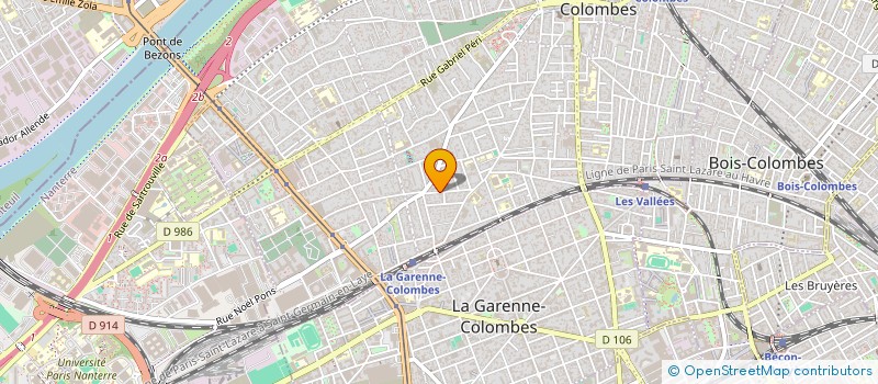 localisation de l'entreprise FRANCOIS BAZIN STUDIO à COLOMBES