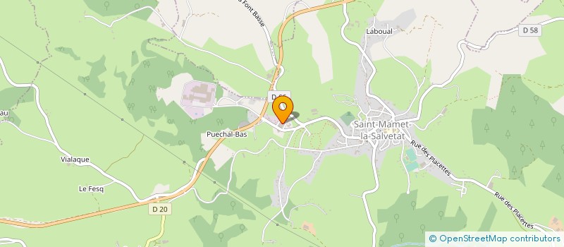 localisation de l'entreprise FRANCOIS BELAUBRE à SAINT-MAMET-LA-SALVETAT