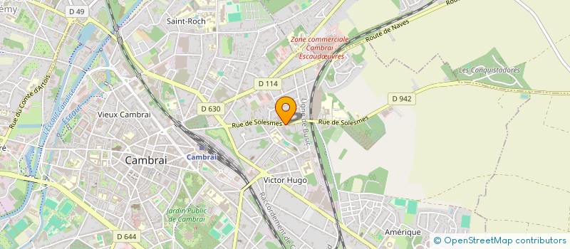localisation de l'entreprise FRANCOIS BERNARD CHOCOLATIER à CAMBRAI