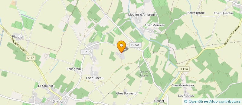 localisation de l'entreprise FRANCOIS BOCASSIN SMDN  GREZAC