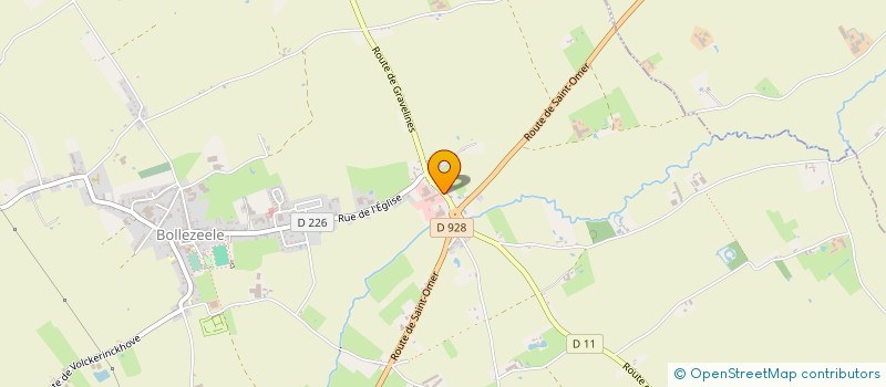 localisation de l'entreprise FRANCOIS BRAURE  BOLLEZEELE