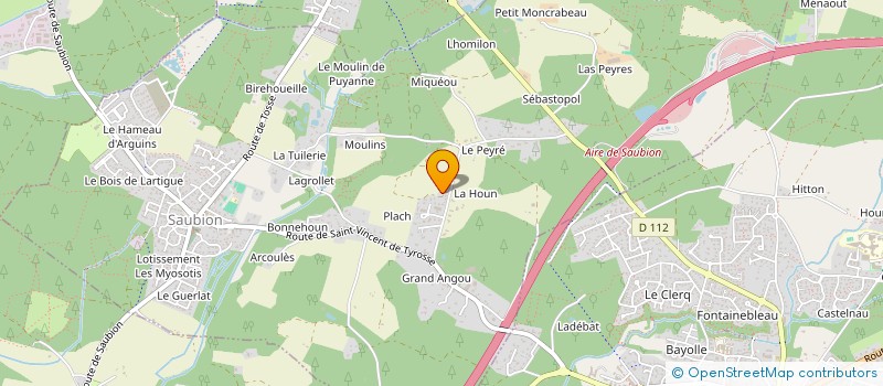 localisation de l'entreprise FRANCOIS CAPDEVILLE  SAUBION