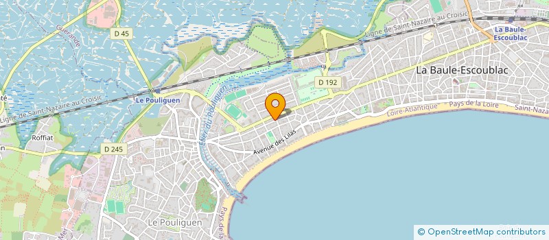 localisation de l'entreprise FRANCOIS DE LA CROIX  LA BAULE-ESCOUBLAC