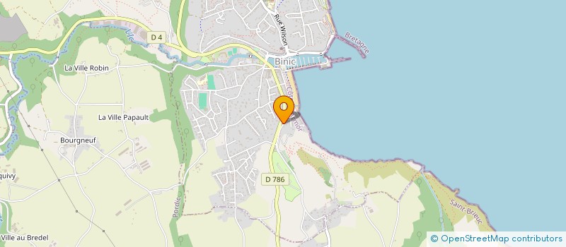 localisation de l'entreprise FRANCOIS DEBOISE ET NICOLAS QUETTIER, NOTAIRES ASSOCIES  BINIC-ETABLES-SUR-MER