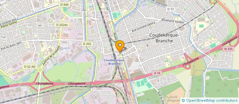 localisation de l'entreprise FRANCOIS-DECOOL  COUDEKERQUE-BRANCHE