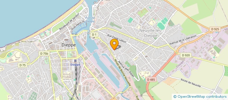 localisation de l'entreprise FRANCOIS DELARUE CONSEIL à DIEPPE