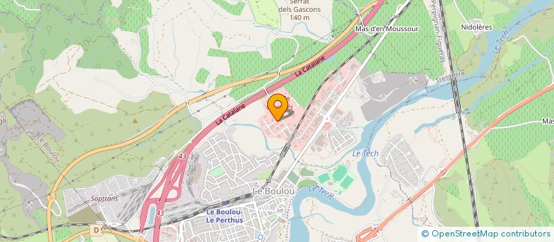localisation de l'entreprise FRANCOIS DISTRIBUTION  LE BOULOU