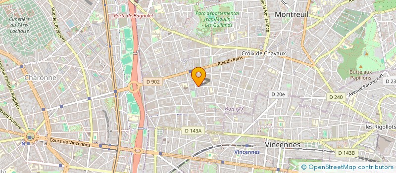 localisation de l'entreprise FRANCOIS ENTERTAINMENT à MONTREUIL