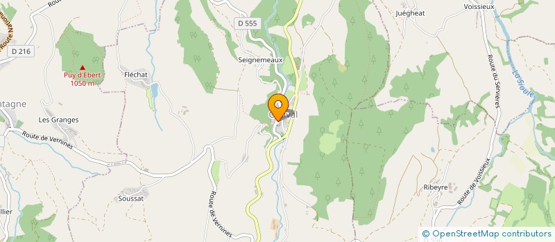 localisation de l'entreprise FRANCOIS ET FERNAND GENIN  ORCIVAL