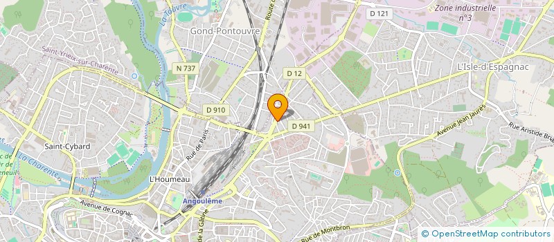 localisation de l'entreprise FRANCOIS GENNY ET JOHNNY PALET à ANGOULEME