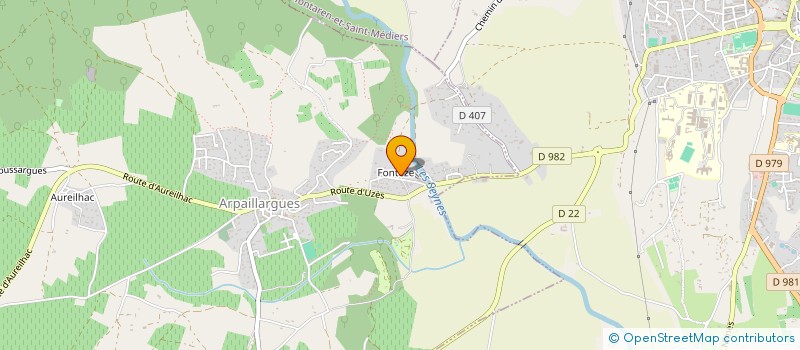 localisation de l'entreprise FRANCOIS GUEY  ARPAILLARGUES-ET-AUREILLAC