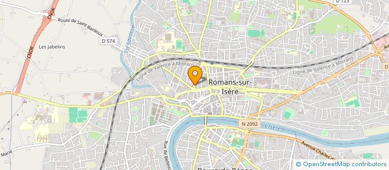 localisation de l'entreprise FRANCOIS HUGO à ROMANS-SUR-ISERE