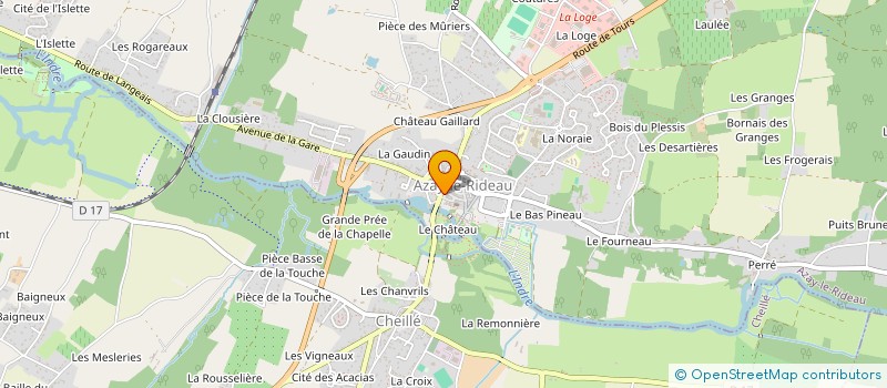 localisation de l'entreprise FRANCOIS II à AZAY-LE-RIDEAU