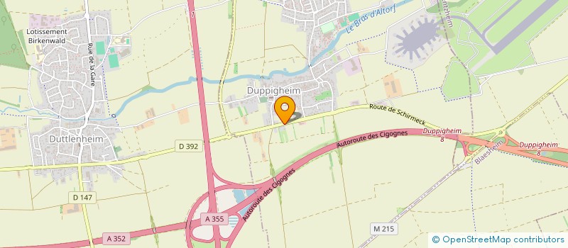 localisation de l'entreprise FRANCOIS ISINGER PAYSAGES  DUPPIGHEIM