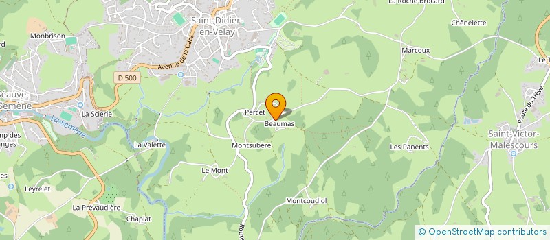 localisation de l'entreprise FRANCOIS & JACQUES MASSARD PAYSAGE  SAINT-DIDIER-EN-VELAY