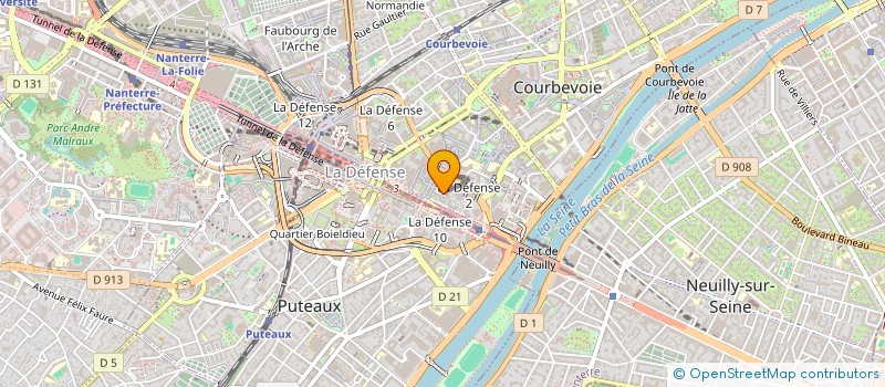 localisation de l'entreprise FRANCOIS KIMMEL ANDRE TOUATI ET ASSOCIES à COURBEVOIE
