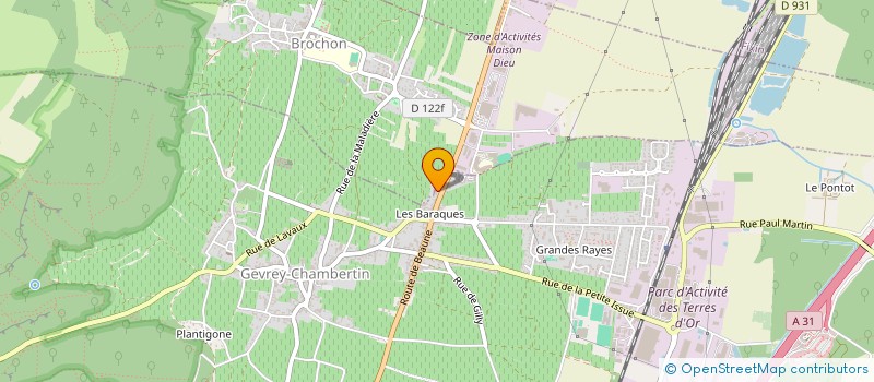 localisation de l'entreprise FRANCOIS LECLERC  GEVREY-CHAMBERTIN