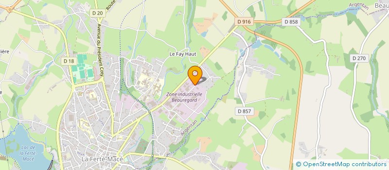 localisation de l'entreprise FRANCOIS MARTINEZ TRAVAUX PUBLICS à LA FERTE MACE