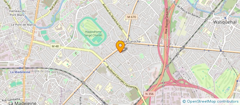 localisation de l'entreprise FRANCOIS MERCHEZ SAS à MARCQ-EN-BARŒUL