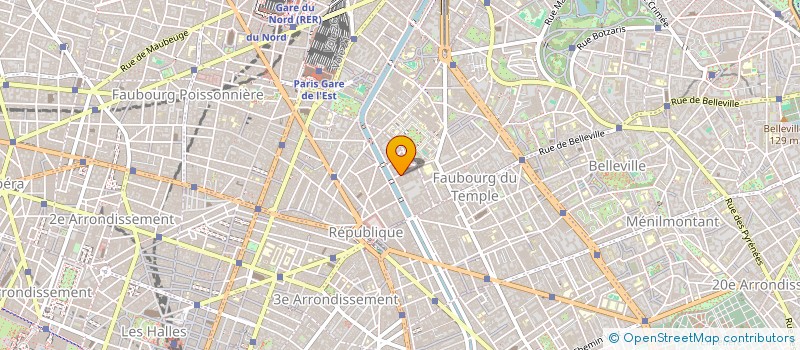 localisation de l'entreprise FRANCOIS METREAU SARL à PARIS