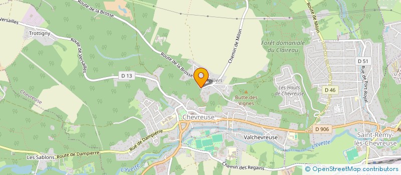 localisation de l'entreprise FRANCOIS MORIN CONSEIL  CHEVREUSE