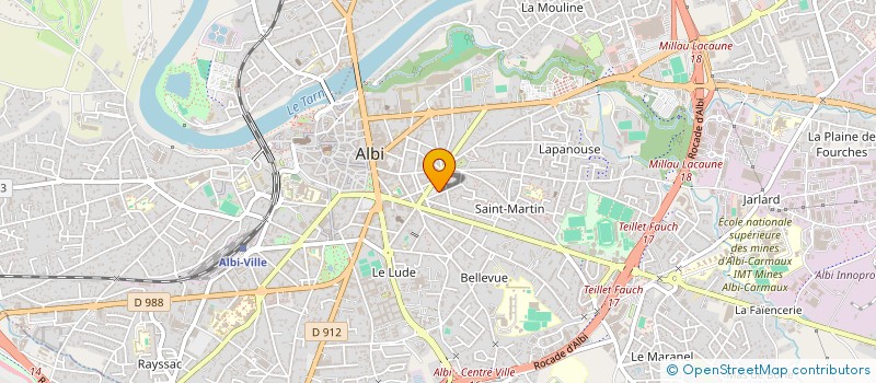 localisation de l'entreprise FRANCOIS NEGRE à ALBI