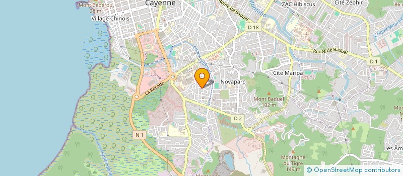 localisation de l'entreprise FRANCOIS ODETTE MERILLE EVENTS  CAYENNE