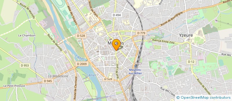 localisation de l'entreprise FRANCOIS PERROT ET MAGALI THUARD NOTAIRES ASSOCIES à MOULINS