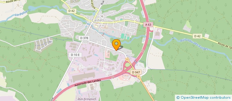 localisation de l'entreprise FRANCOIS PETGES ET STEPHANE PETGES  CASTETS