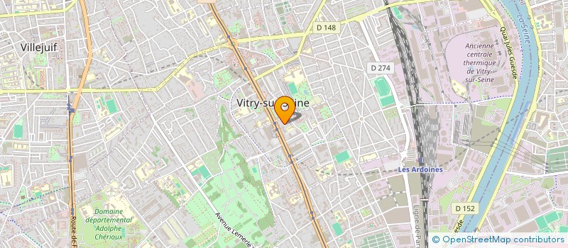 localisation de l'entreprise FRANCOIS PHILIPPE à VITRY-SUR-SEINE