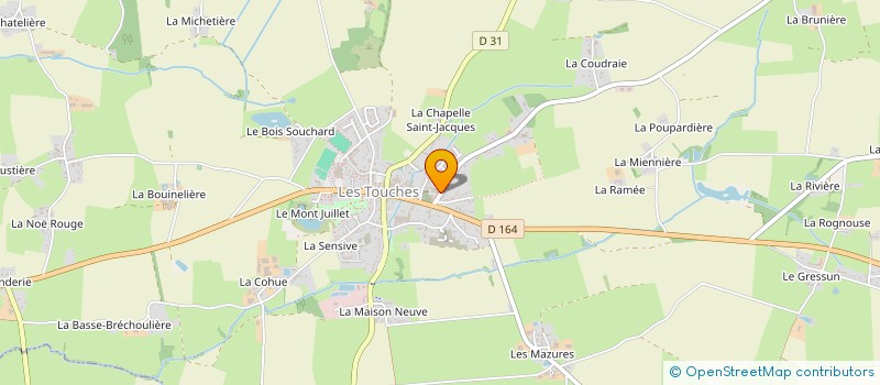 localisation de l'entreprise FRANCOIS PICAUD IMMOBILIER à LES TOUCHES