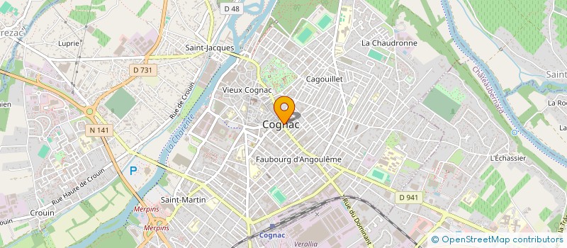 localisation de l'entreprise FRANCOIS PREMIER HOSPITALITY à COGNAC