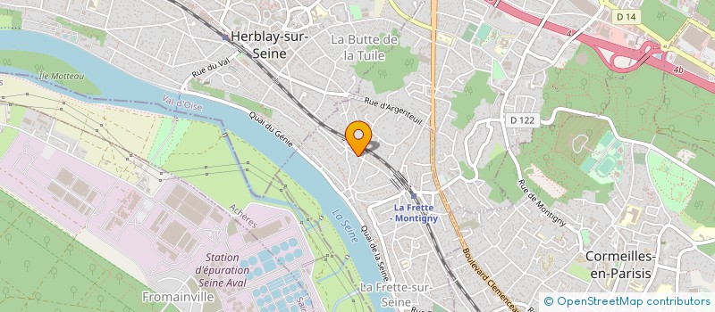 localisation de l'entreprise FRANCOIS RENOVE +  LA FRETTE-SUR-SEINE