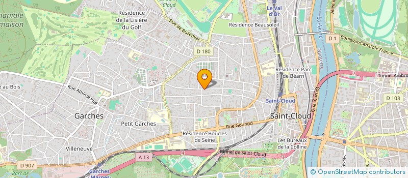 localisation de l'entreprise FRANCOIS THERY PROJECTS à SAINT-CLOUD