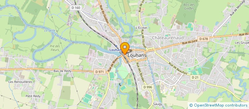 localisation de l'entreprise FRANCOIS TOUILLIER à LOUHANS