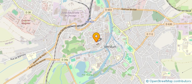 localisation de l'entreprise FRANCOIS TOUSSAINT à VERDUN