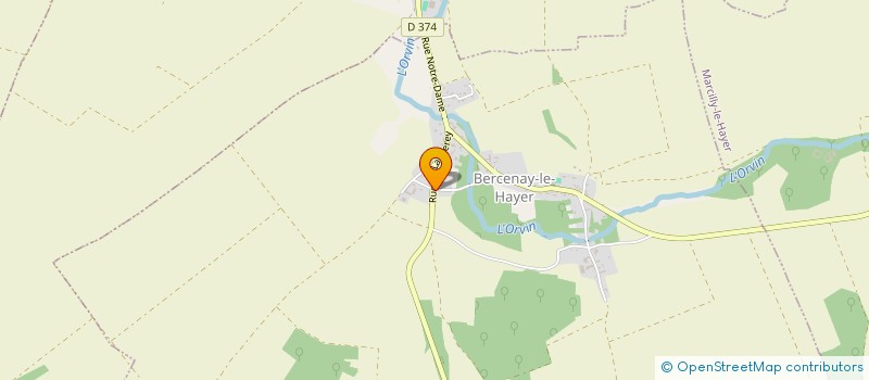 localisation de l'entreprise FRANCOISE  BERCENAY-LE-HAYER