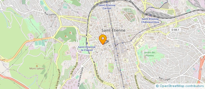 localisation de l'entreprise FRANCOISE B à SAINT-ETIENNE