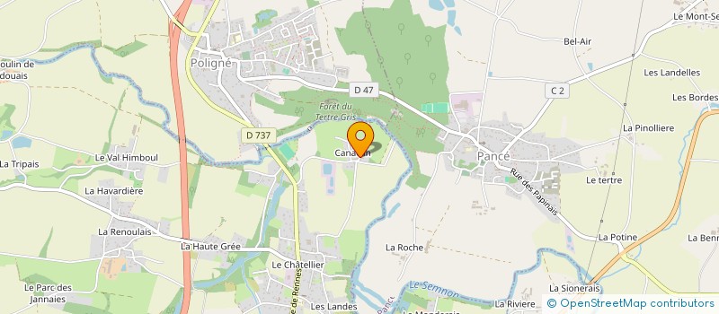 localisation de l'entreprise FRANCOISE BERTHELOT PATRICE LERAY  PLECHATEL