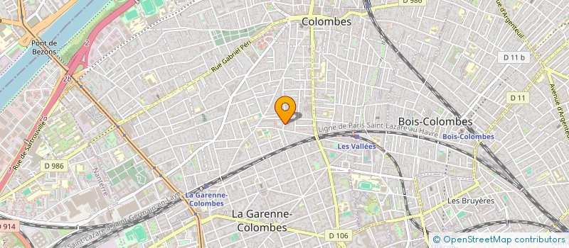 localisation de l'entreprise FRANCOISE COIFFURE à COLOMBES