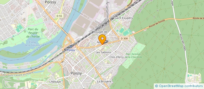 localisation de l'entreprise FRANCOISE D'HENNEMONT à POISSY