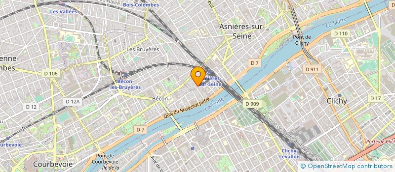 localisation de l'entreprise FRANCOISE DARPHIN  ASNIERES-SUR-SEINE