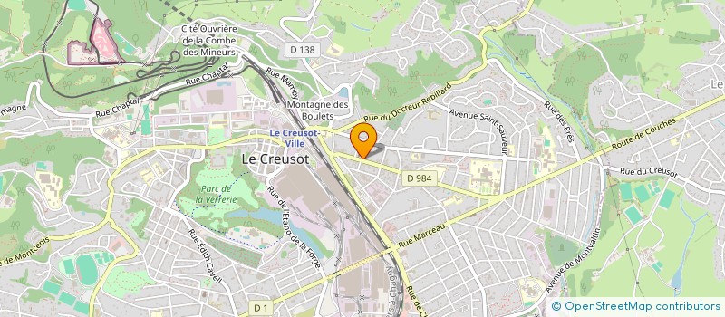localisation de l'entreprise FRANCOISE DUVERNE à LE CREUSOT
