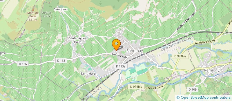 localisation de l'entreprise FRANCOISE ET DENIS CLAIR ET FILS à SANTENAY