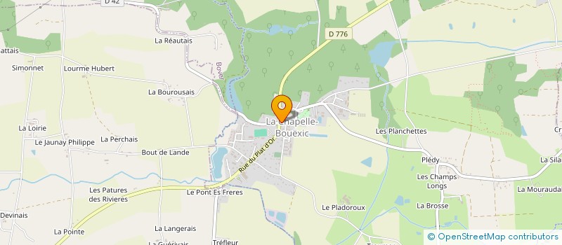 localisation de l'entreprise FRANCOISE FOURNIER  LA CHAPELLE-BOUEXIC